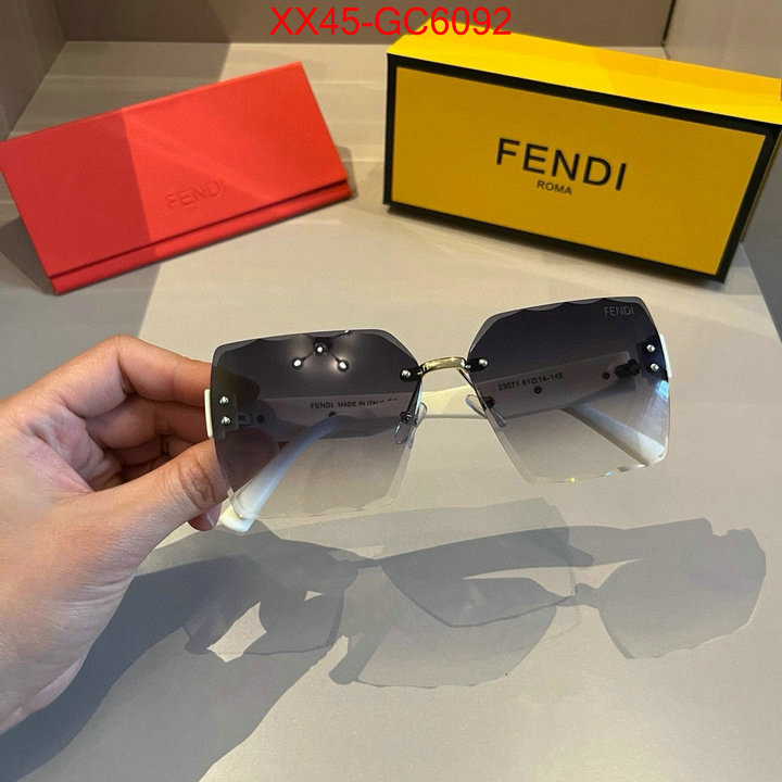 Glasses-Fendi best luxury replica ID: GC6092 $: 45USD