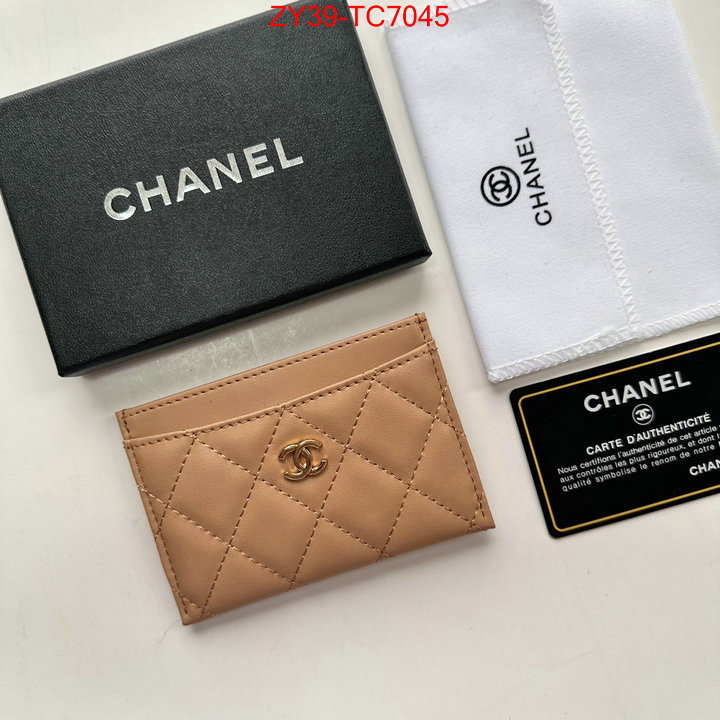 Chanel Bags(4A)-Wallet- top quality replica ID: TC7045 $: 39USD,