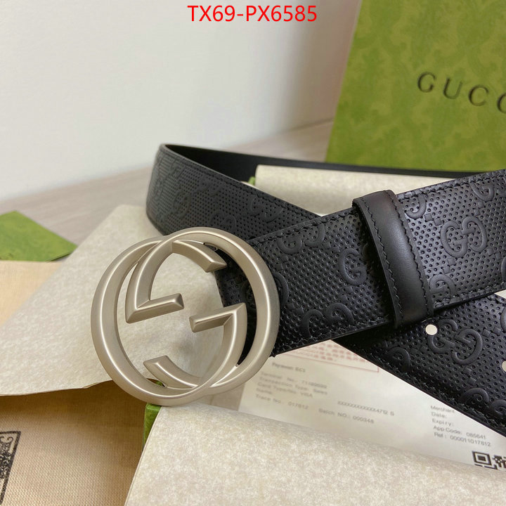 Belts-Gucci buy best high-quality ID: PX6585 $: 69USD