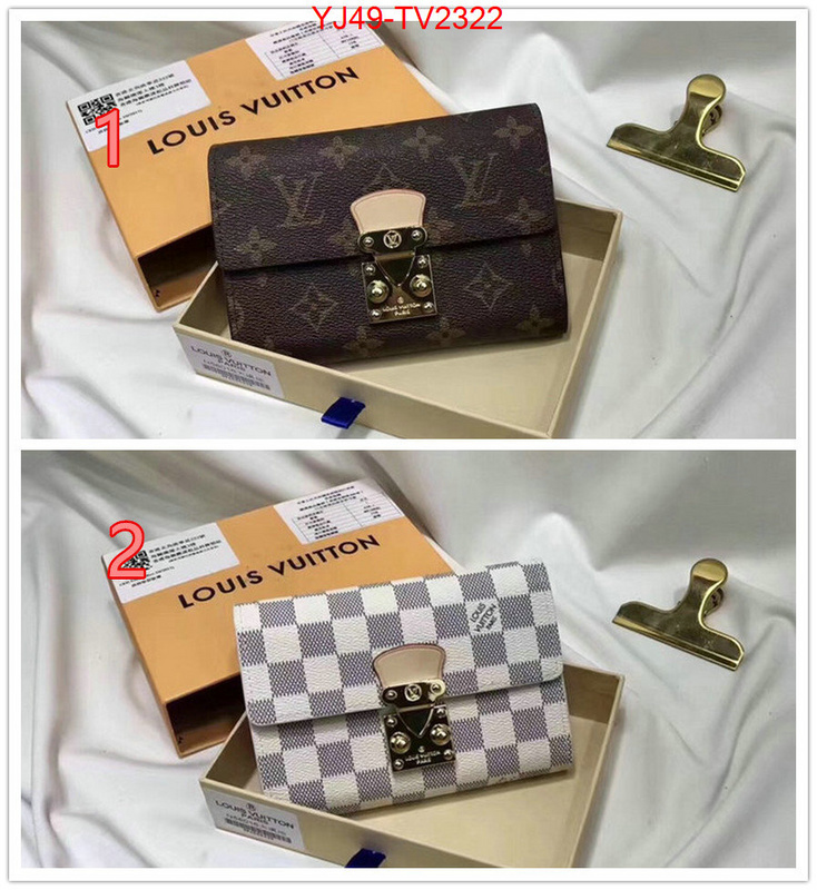 LV Bags(4A)-Wallet is it ok to buy ID: TV2322 $: 49USD