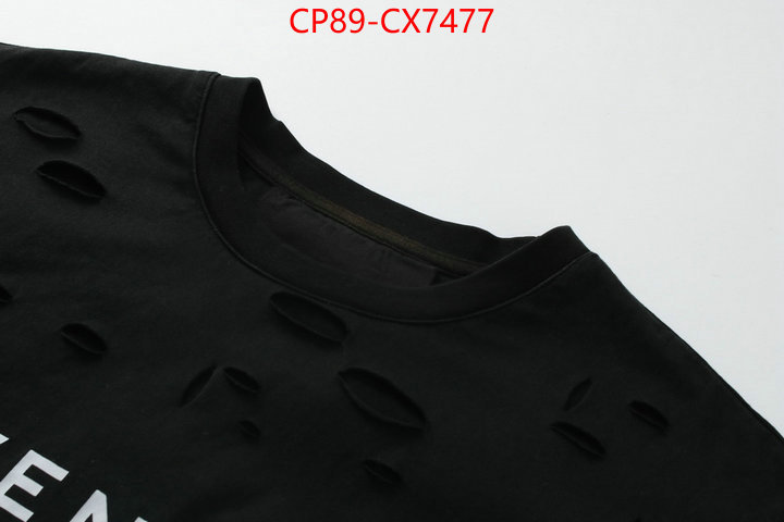 Clothing-Givenchy 1:1 replica wholesale ID: CX7477 $: 89USD