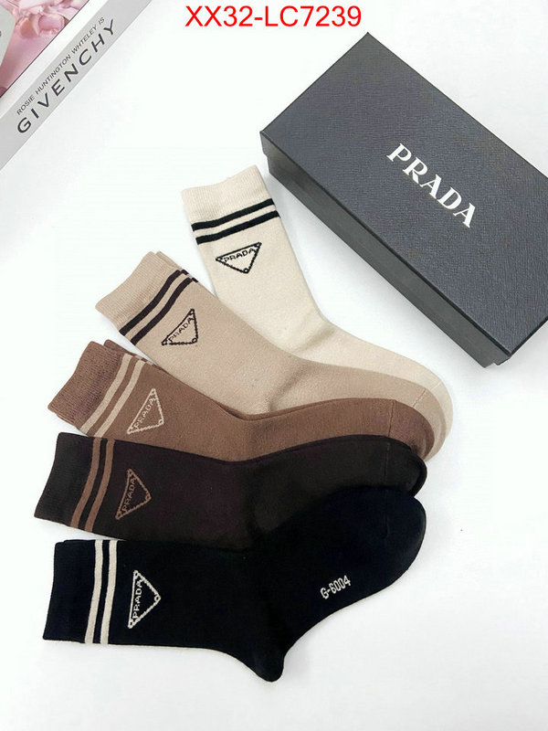 Sock-Prada buying replica ID: LC7239 $: 32USD
