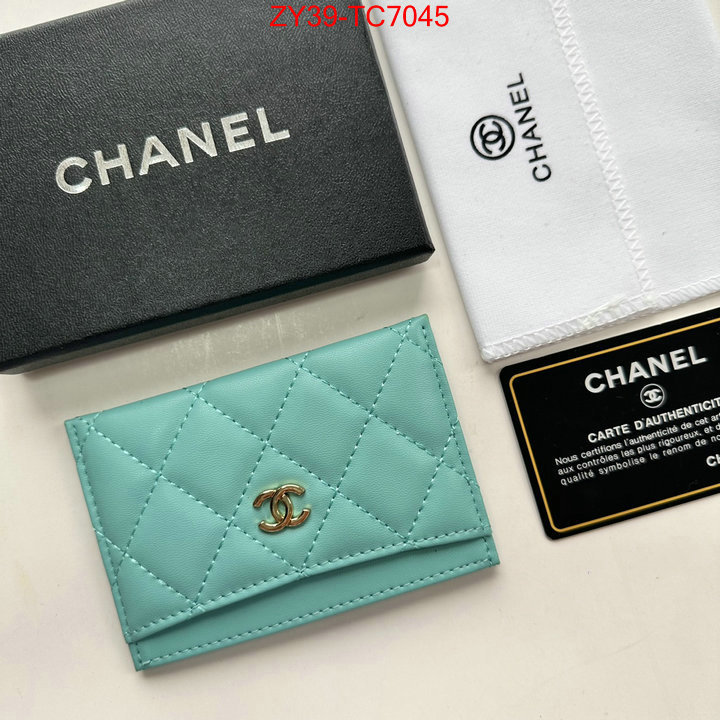 Chanel Bags(4A)-Wallet- top quality replica ID: TC7045 $: 39USD,