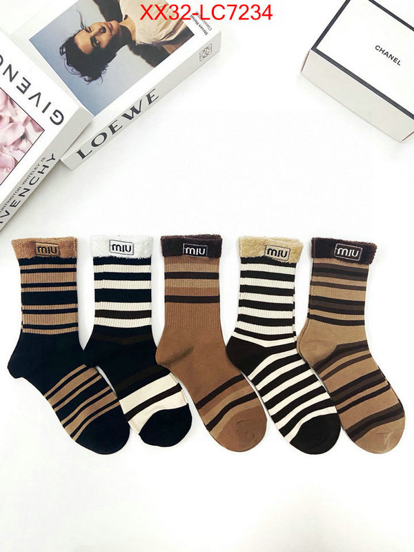 Sock-Miu Miu replcia cheap from china ID: LC7234 $: 32USD