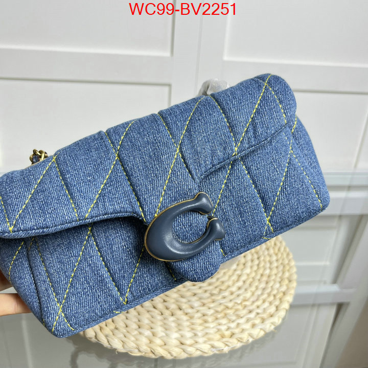 Coach Bags(4A)-Diagonal designer wholesale replica ID: BV2251 $: 99USD,