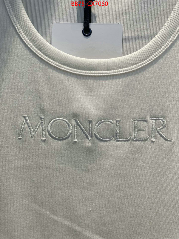 Clothing-Moncler the highest quality fake ID: CX7060 $: 75USD