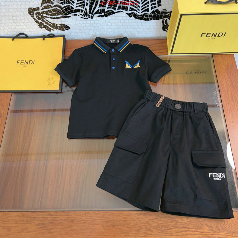 Kids clothing-Fendi fake high quality ID: CX6655 $: 85USD
