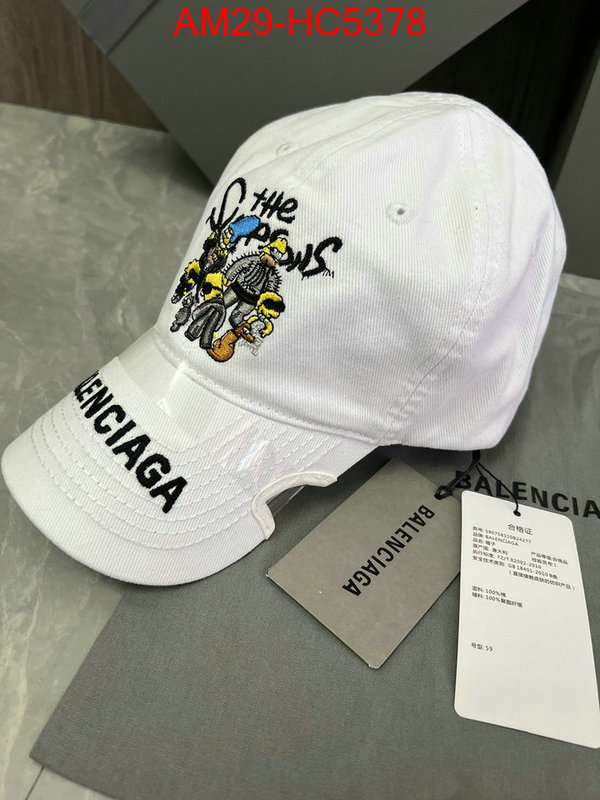Cap(Hat)-Balenciaga best replica new style ID: HC5378 $: 29USD