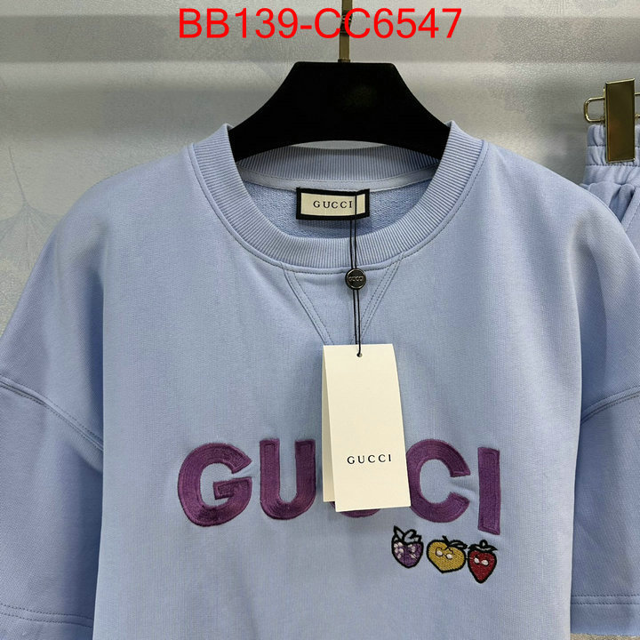 Clothing-Gucci replica 2024 perfect luxury ID: CC6547 $: 139USD