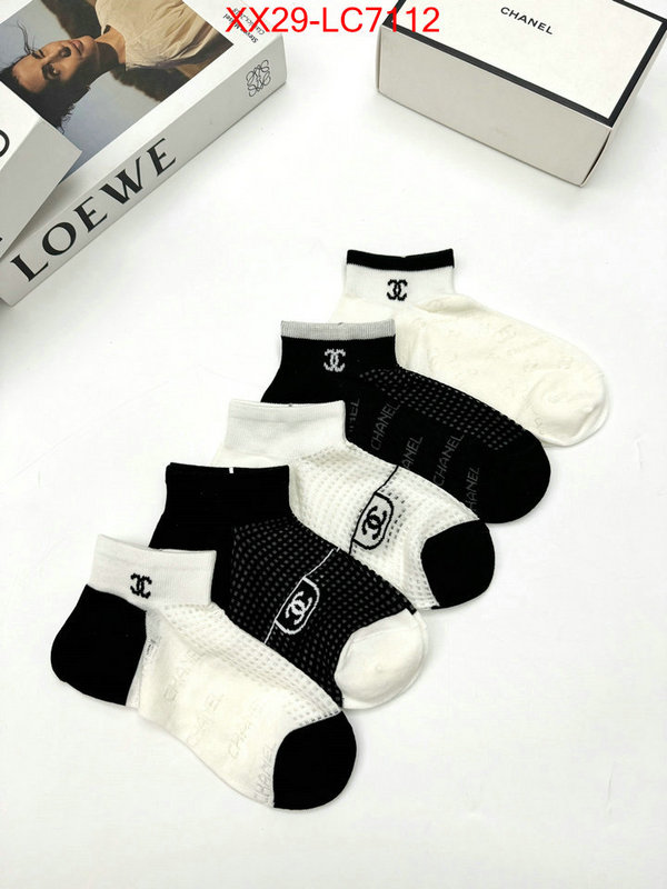 Sock-Chanel where to buy replicas ID: LC7112 $: 29USD
