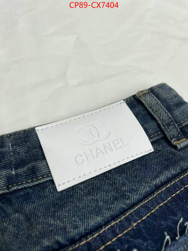 Clothing-Chanel we provide top cheap aaaaa ID: CX7404 $: 89USD