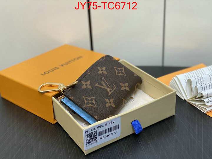 LV Bags(TOP)-Wallet replica aaaaa+ designer ID: TC6712 $: 75USD,