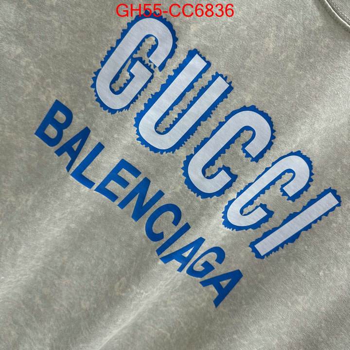 Clothing-Gucci top perfect fake ID: CC6836 $: 55USD