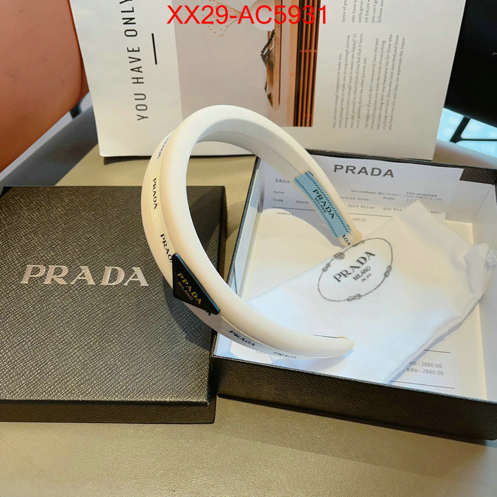 Hair band-Prada luxury fake ID: AC5931 $: 29USD