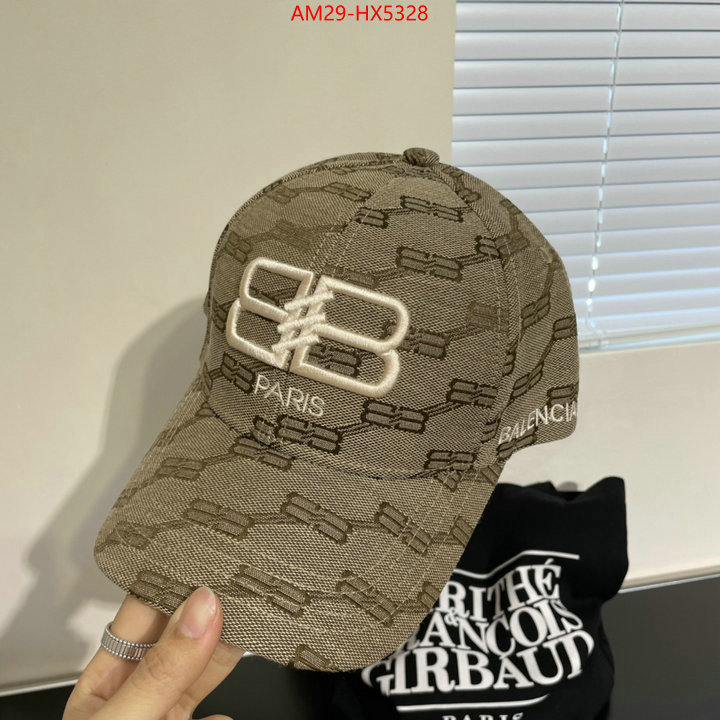 Cap(Hat)-Balenciaga cheap high quality replica ID: HX5328 $: 29USD