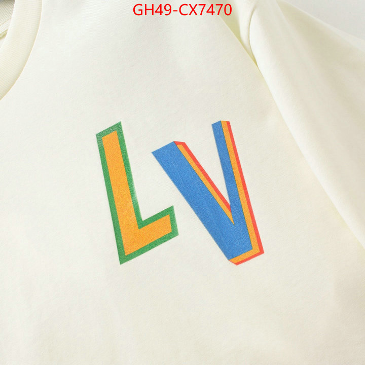 Clothing-LV replica wholesale ID: CX7470 $: 49USD