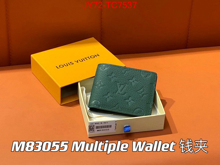 LV Bags(TOP)-Wallet top designer replica ID: TC7537 $: 72USD,