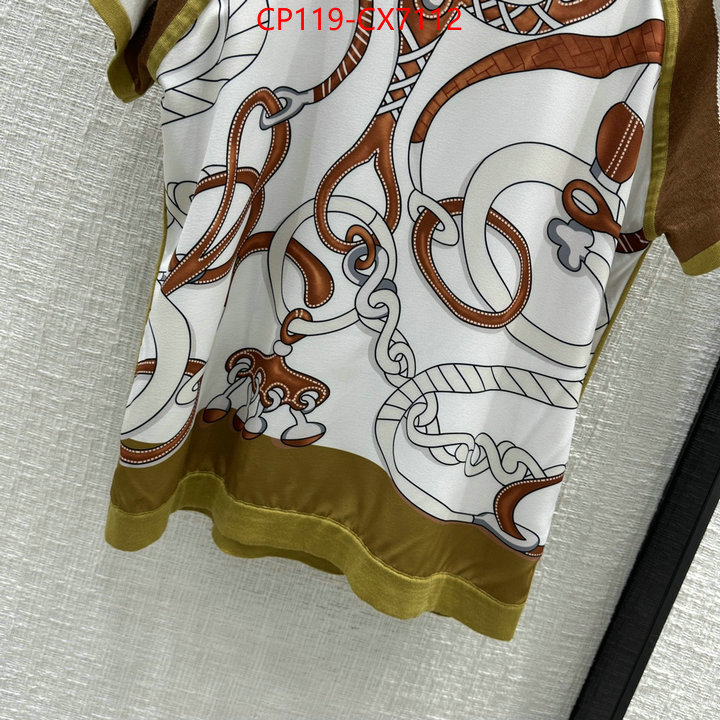 Clothing-Hermes top fake designer ID: CX7112 $: 119USD