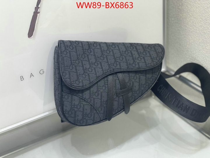 Dior Bags(4A)-Saddle- first copy ID: BX6863 $: 89USD,