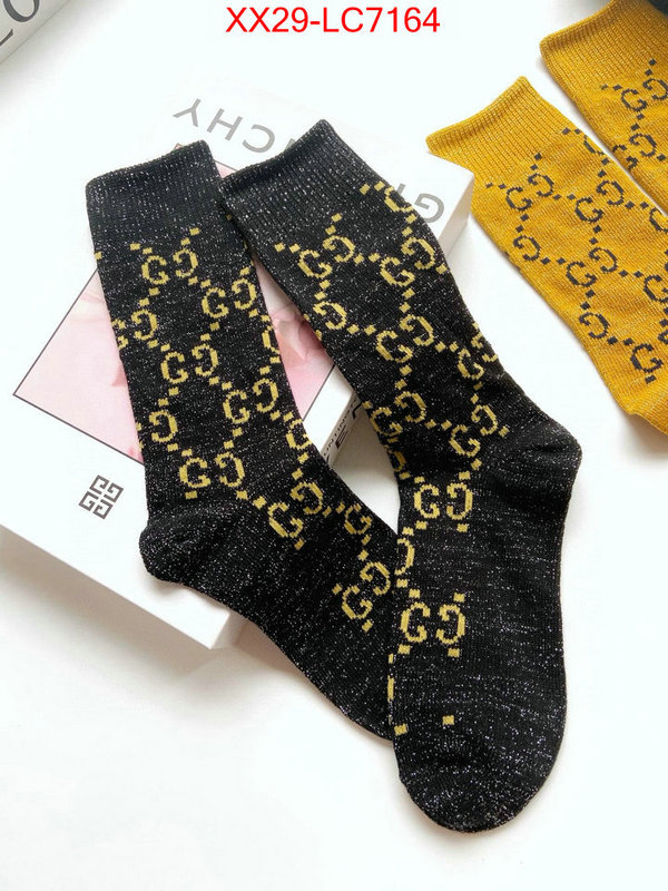 Sock-Gucci for sale cheap now ID: LC7164 $: 29USD