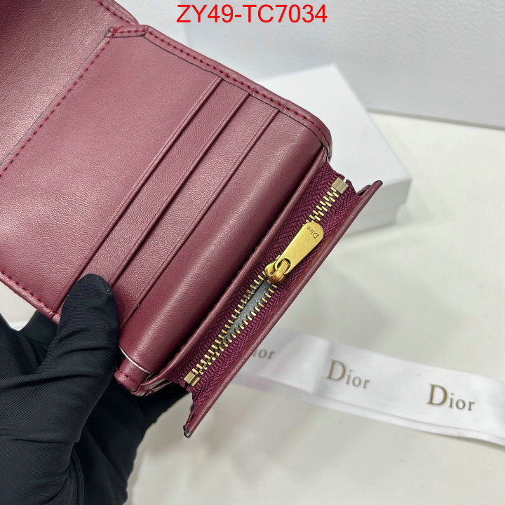 Dior Bags(4A)-Wallet- for sale online ID: TC7034 $: 49USD,