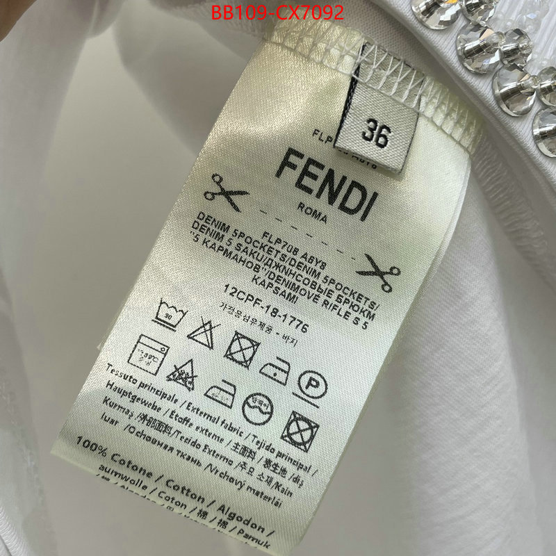 Clothing-Fendi aaaaa+ class replica ID: CX7092 $: 109USD