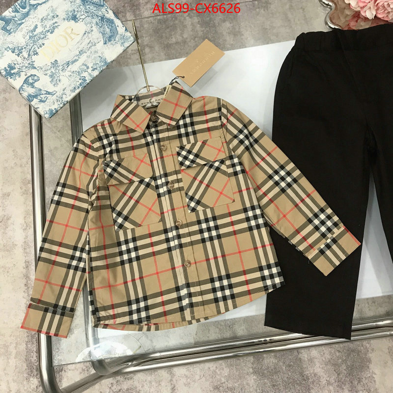 Kids clothing-Burberry top sale ID: CX6626 $: 99USD