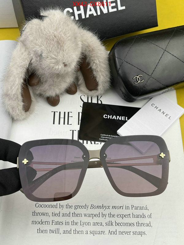 Glasses-Chanel what is a counter quality ID: GX8611 $: 42USD