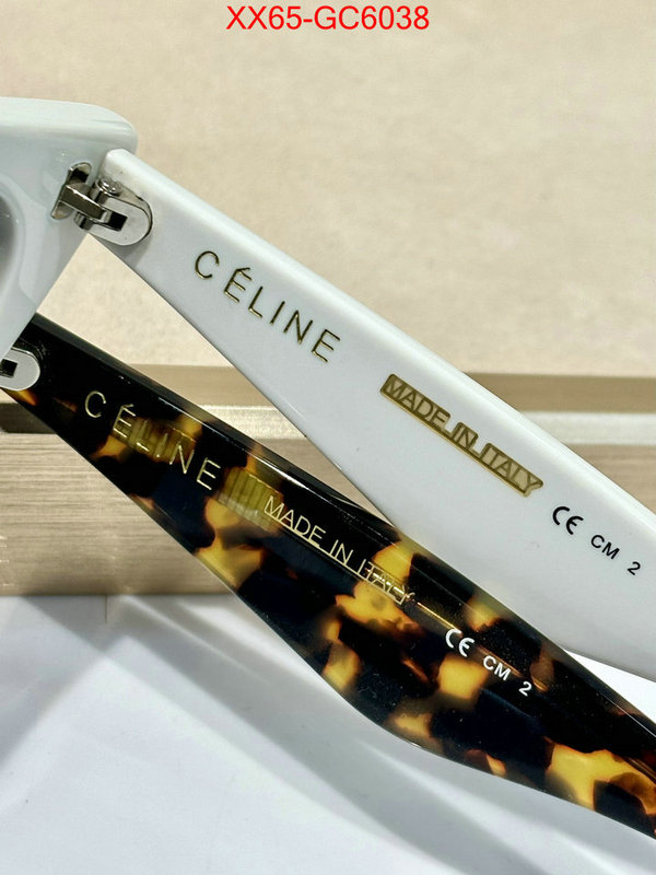 Glasses-CELINE top 1:1 replica ID: GC6038 $: 65USD