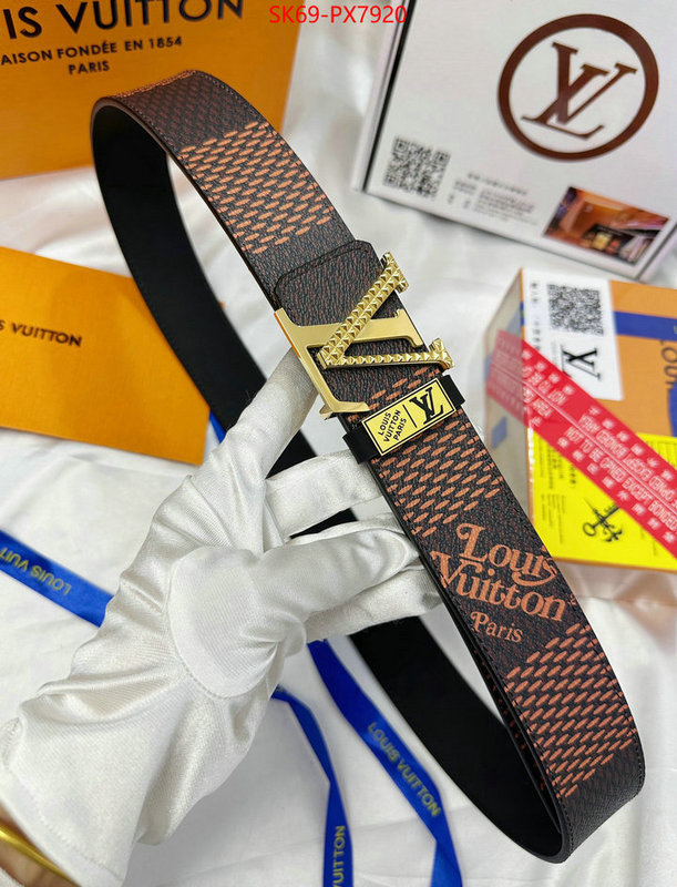 Belts-LV designer fake ID: PX7920 $: 69USD