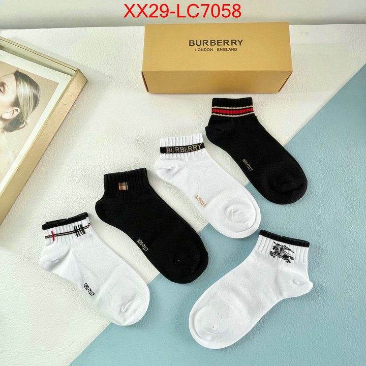 Sock-Burberry buy replica ID: LC7058 $: 29USD