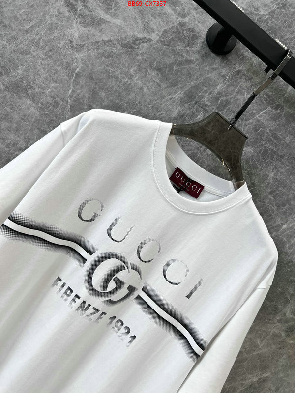 Clothing-Gucci where to buy fakes ID: CX7337 $: 69USD