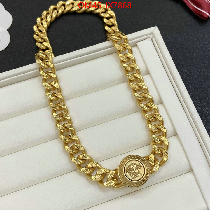 Jewelry-Versace fake aaaaa ID: JX7868 $: 45USD