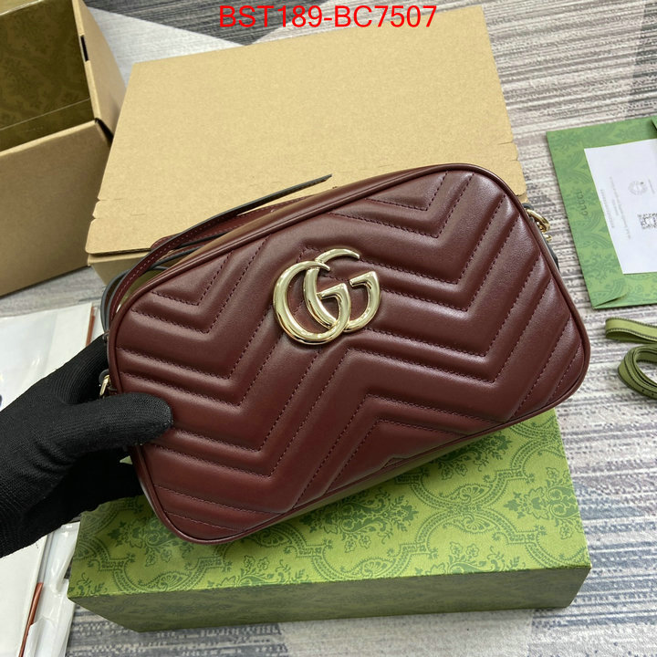 Gucci Bags(TOP)-Marmont what best designer replicas ID: BC7507 $: 189USD,