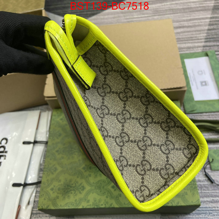 Gucci Bags(TOP)-Clutch- wholesale replica shop ID: BC7518 $: 139USD,