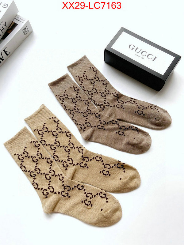 Sock-Gucci fashion replica ID: LC7163 $: 29USD