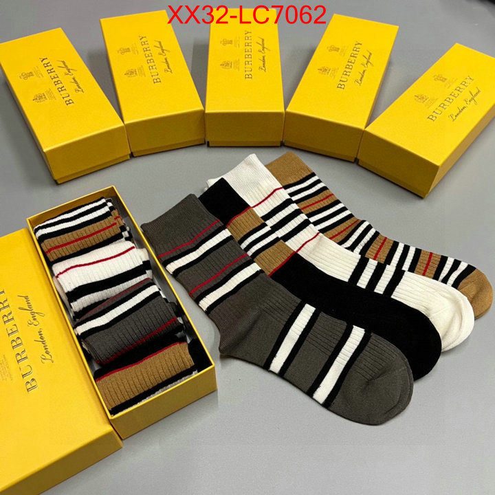 Sock-Burberry from china 2024 ID: LC7062 $: 32USD