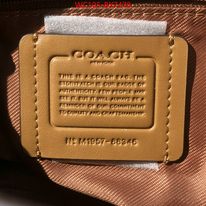 Coach Bags(4A)-Diagonal best knockoff ID: BX7478 $: 105USD,