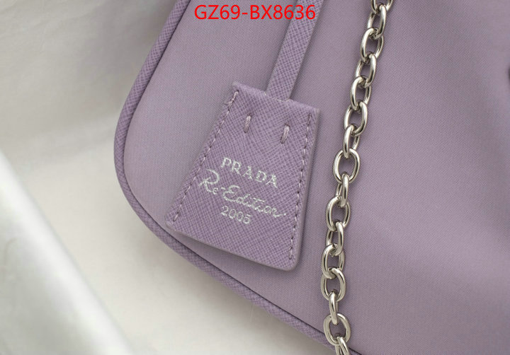 Prada Bags(4A)-Re-Edition 2005 china sale ID: BX8636 $: 69USD,