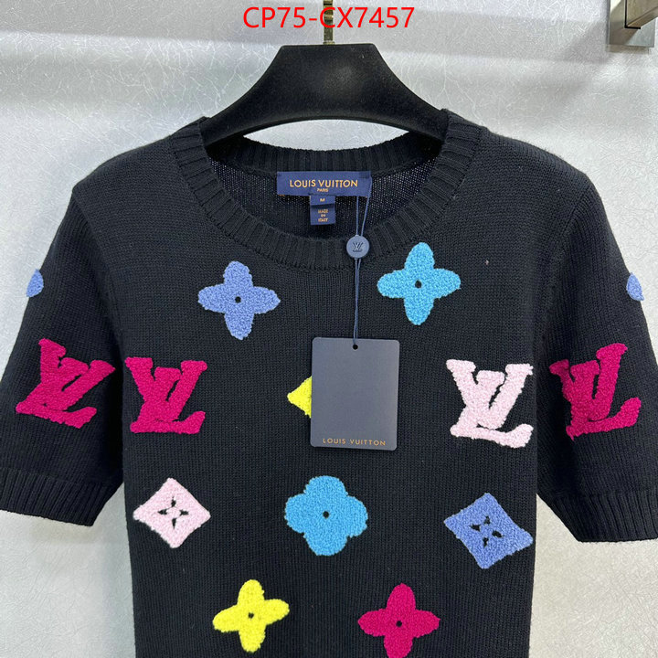 Clothing-LV designer 7 star replica ID: CX7457 $: 75USD