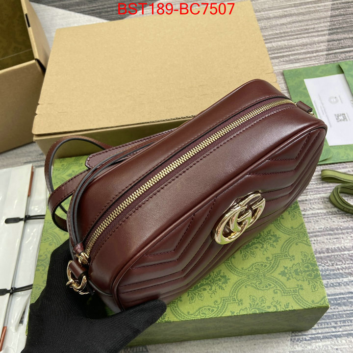 Gucci Bags(TOP)-Marmont what best designer replicas ID: BC7507 $: 189USD,