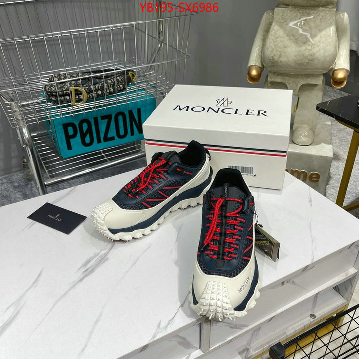 Men Shoes-Moncler buy luxury 2024 ID: SX6986 $: 195USD