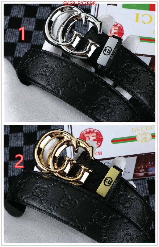 Belts-Gucci top 1:1 replica ID: PX7898 $: 59USD