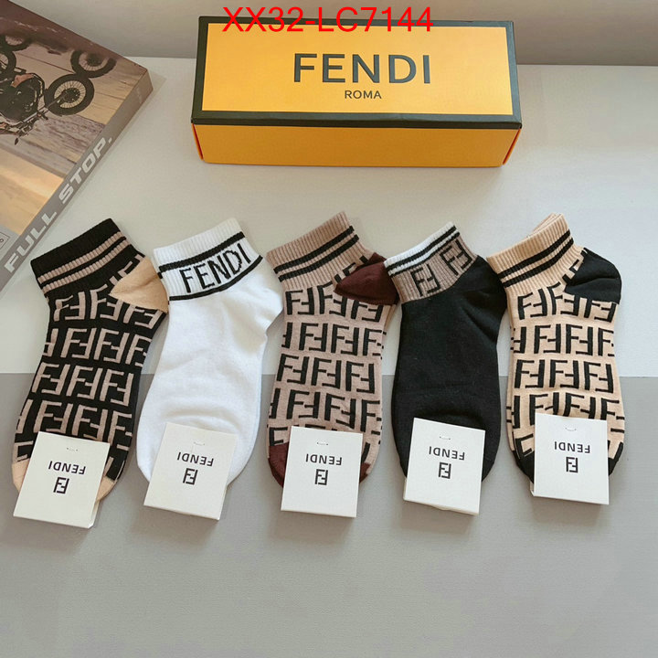 Sock-Fendi what is aaaaa quality ID: LC7144 $: 32USD