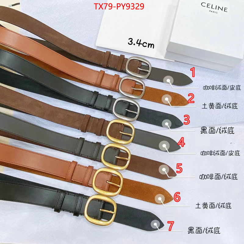 Belts-CELINE outlet sale store ID: PY9329 $: 79USD