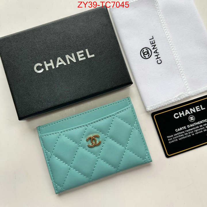 Chanel Bags(4A)-Wallet- top quality replica ID: TC7045 $: 39USD,