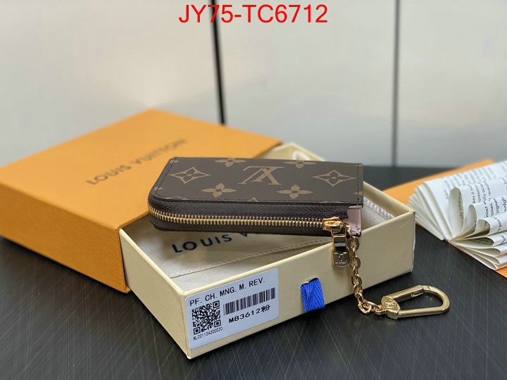 LV Bags(TOP)-Wallet replica aaaaa+ designer ID: TC6712 $: 75USD,