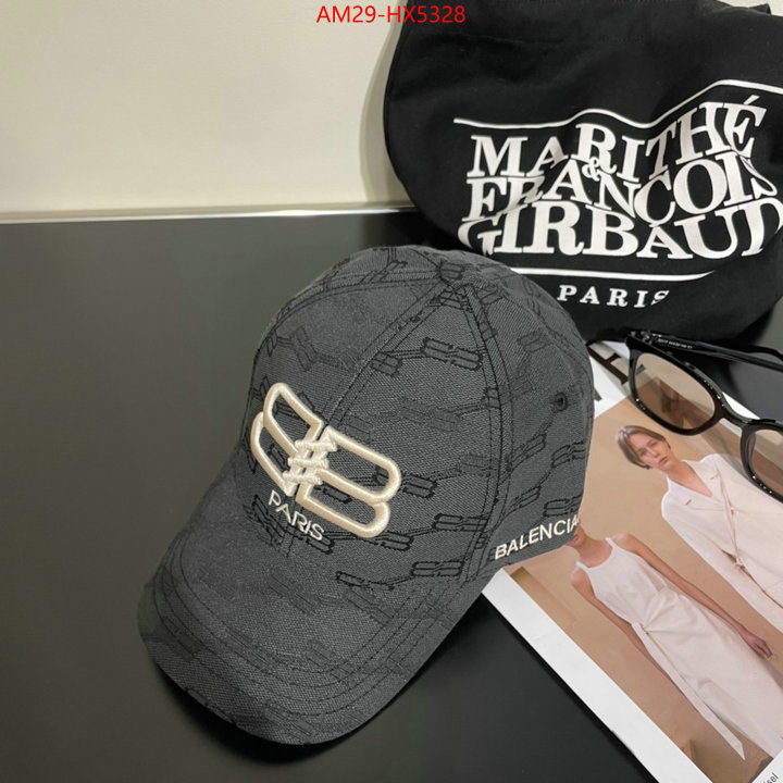 Cap(Hat)-Balenciaga cheap high quality replica ID: HX5328 $: 29USD