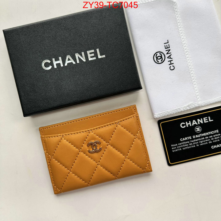 Chanel Bags(4A)-Wallet- top quality replica ID: TC7045 $: 39USD,