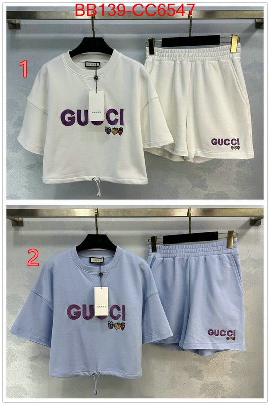 Clothing-Gucci replica 2024 perfect luxury ID: CC6547 $: 139USD